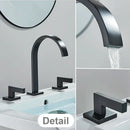 DecorBites™ Crystal Handle Gold Bathroom Basin Faucet Three Hole Mixer for Bathtub