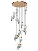 DecorBites™ Elegant Acrylic Chandelier for Duplex Apartment Living Room and Dining Hall