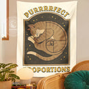 DecorBites™ Cute Cat Tapestry Wall Hanging for Purrfect Proportions & Boho Decor