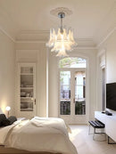 DecorBites™ French Style Glass Chandelier for Living Room Decoration