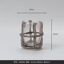 DecorBites™ Clear Glass Cross Flower Vase - Home Decor & Terrarium Display