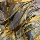 DecorBites™ Brocade Satin Jacquard Luxury Cotton Bedding Set - Duvet Cover, Sheet, Pillowcases