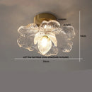 DecorBites™ Clear Glass LED Ceiling Light Fixture Modern Nordic Copper Knob Switch Lamp