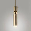 DecorBites™ Black Gold LED Tube Pendant Lamp for Home Shop Decoration