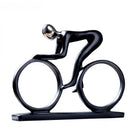 DecorBites™ Abstract Resin Cyclist Statue Bike Rider Figurine for Office Living Room