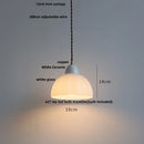 DecorBites™ Copper White Glass LED Pendant Lamp for Modern Living Room Decor