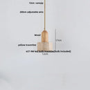 DecorBites™ Copper Yellow LED Pendant Light Fixture for Dining Room and Kitchen