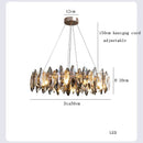 DecorBites™ Crystal LED Chandelier: Modern Luxury Indoor Hanging Lamp, Living Room Decor