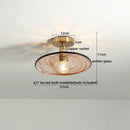 DecorBites™ Green Glass LED Ceiling Lamp for Home Living Room and Hallway Lighting