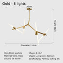DecorBites™ Glass LED Chandelier Ceiling Light for Modern Nordic Design Home Decor