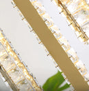 DecorBites™ Large Chrome Plated Crystal Chandelier Pendant for Modern Spiral Staircase