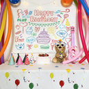 DecorBites™ Birthday Wall Tapestry Decoration Party Bedroom Hanging Cloth