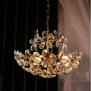 DecorBites™ Crystal Flower Pendent Chandelier: Modern Design for Living Room, Restaurant & Bedroom