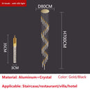 DecorBites™ Crystal LED Ceiling Chandelier for Luxury Home Décor