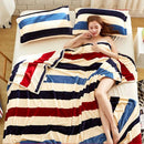 DecorBites™ Coral Fleece Flannel Flower Printed Blanket for Single/Queen/King Beds