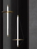 DecorBites™ Disc Pendant Light: Modern Minimalist LED Chandelier for Bedroom Decor