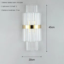 DecorBites™ Crystal LED Wall Lamp Modern Luxury Light Gold Sconces for Living Room Bedroom