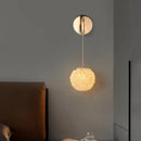 DecorBites™ Gold Metal Crystal Wall Light for Bedroom, Stairs, Aisle - Adjustable Wire, G9 Bulb