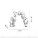DecorBites™ Golden Ring Black and White Striped Abstract Resin Figurines Home Decor