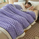 DecorBites™ Coral Fleece Warm Blanket: Cozy Thicken Winter Bed Blanket