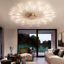 DecorBites™ Acrylic Sunflower Ceiling Lamp in Brushed Antique Gold