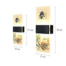 DecorBites™ Acrylic Shade LED Square Wall Lamp for Home Decor