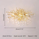 DecorBites™ Crystal LED Chandelier: Modern Light Luxury Water Drop Design for Home Decor