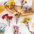 DecorBites™ Artificial Flowers: Christmas Decor, Home Wedding Bouquet, Scrapbooking Bouquets