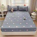 DecorBites™ Japanese Style Thick Fitted Sheet for Queen/King Bed