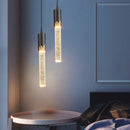 DecorBites™ Crystal LED Pendant Lamp Gold Black Chandelier for Dining Living Room