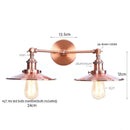 DecorBites™ Dual Head Pink LED Wall Light for Bedroom Decor & Hotel Industrial Style