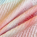 DecorBites™ Dreamy Gradient Single Bedspread: Anti-Slip, Thick Quilted Mattress with Four Season Versatility