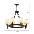 DecorBites™ Country Retro Chandelier Fabric Lampshade Ceiling Pendant Light for Home Indoor Decor
