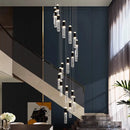 DecorBites™ Crystal Chandelier: Stylish Stair Pendant Lamp for Living Room & Interior Lighting