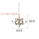 DecorBites™ LED Candle Chandelier: Elegant Italian Design Pendant Light for Home Decor