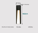DecorBites™ LED Black Outdoor Wall Lamp for Patio Entryway and Garden Lighting