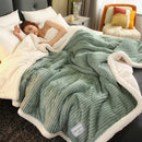 DecorBites™ Cozy Winter Fleece Blanket | Queen Size Soft & Warm Duvet Quilt Blanket