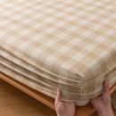 DecorBites™ Coarse Cloth Prue Cotton Queen Fitted Sheet Set with Pillowcases