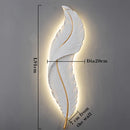 DecorBites™ LED Feather Wall Sconces for Living Room Bedroom Hotel Hall Decor