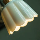DecorBites™ Lotus Flower Ceramic LED Pendant Lampshade for Home Decor