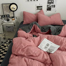 DecorBites™ Cotton Bedding Set with Comforter Cover, Sheet, and Pillowcase Set