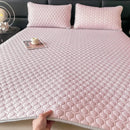 DecorBites™ 4mm Latex Filled Bed Mat & Pillowcase Set - Cooling Ice Silk Sleep Mats