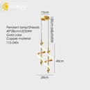 DecorBites™ Gold Copper LED Wall Sconce for Bedroom Living Room Hallway