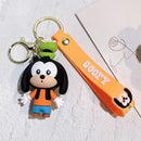 Disney Cartoon Anime Accessories Mickey Keychain Cute Minnie Keyring Student Bag Pendant Hanging Car Key Chain Couple Kids Gift