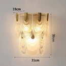 DecorBites™ Gray Glass Wall Lamp - Modern Living Room Decor Sconce Light