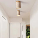 DecorBites™ Japanese Style Stone Wood Round LED Ceiling Lamp for Living Room and Corridor