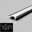 DecorBites™ LED Aluminum Profile Recessed U/YW-Shape Hidden Channel Milky Cover Bar Strip Light