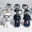 Disney Movie Star Wars Keychain Darth Vader Imperial Stormtrooper Yoda Baby Doll Keyrings Key Holder for Boys Gifts