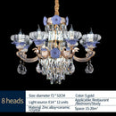DecorBites™ Crystal Candle Chandelier: Elegant Lighting for Villa, Apartment & Staircase