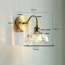 DecorBites™ Green Class Ball LED Wall Light Fixture, Copper Socket, Pull Chain Switch